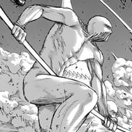 Lara Tybur's War Hammer Titan. Image Source: Attack on Titan manga: Chapter 101